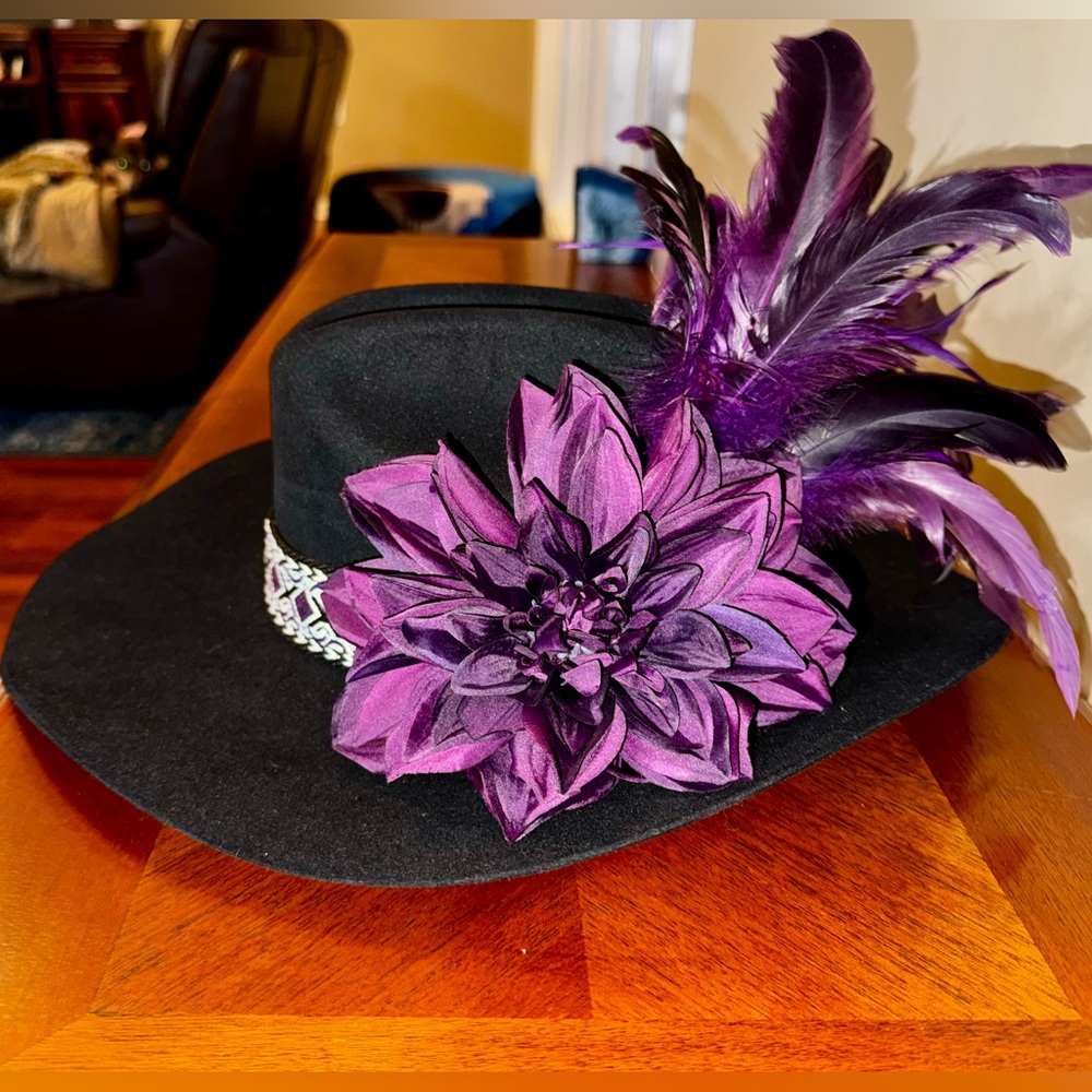 Women’s Grape Dahlia Dalliance Custom Western Hat [55 — 6 7/8]